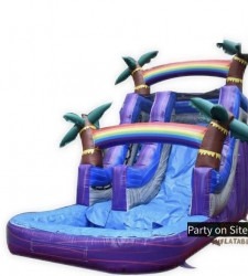 16 ft Tropical Purple Water Slide