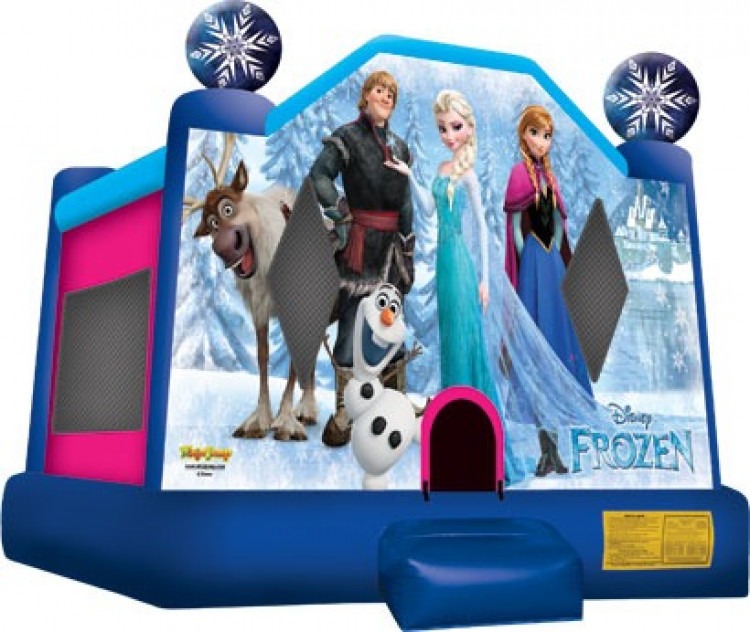 Disney Frozen Bouncer with Basketball Hoop and Slide